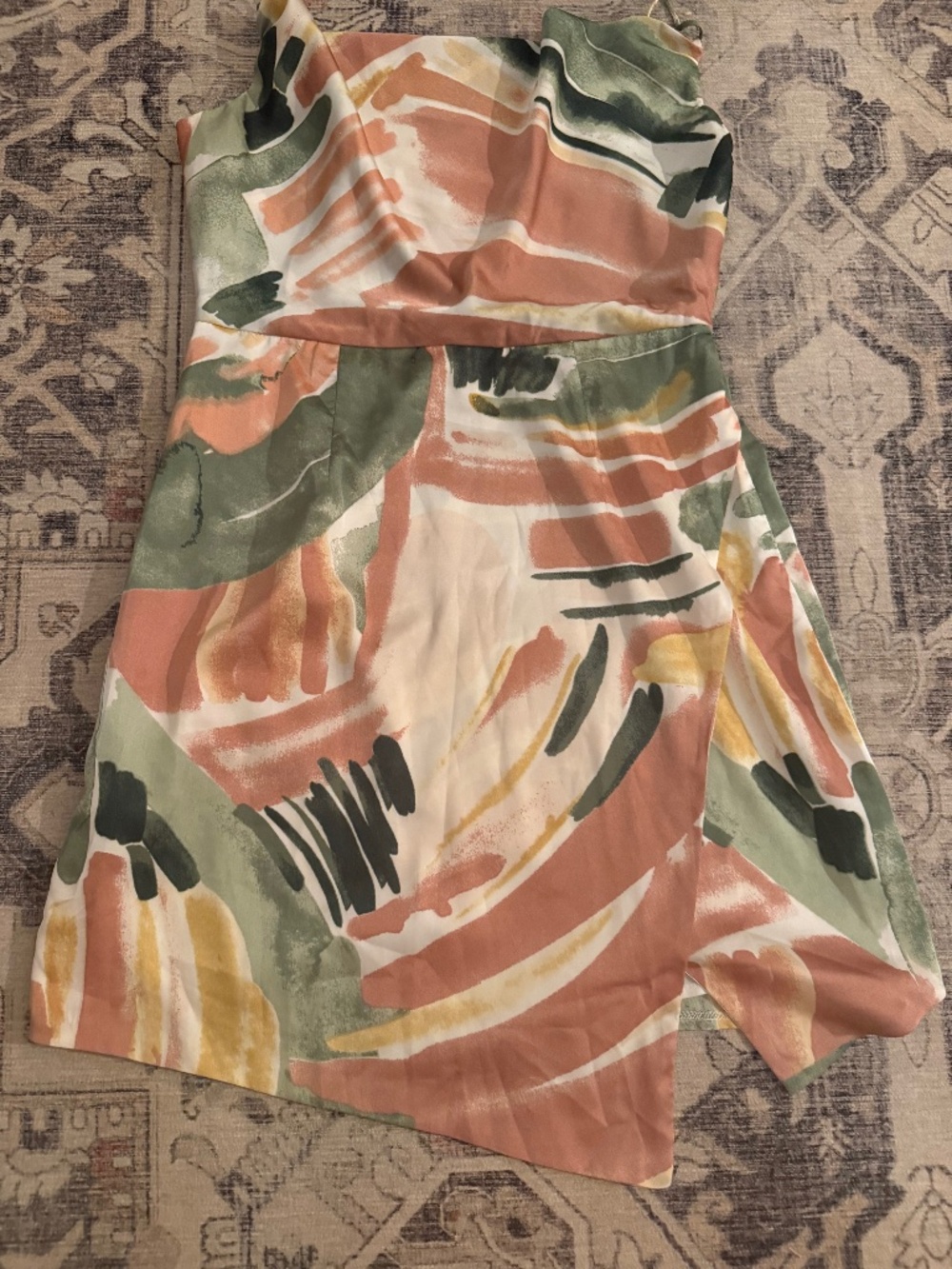 Edite Mode Satin Floral dress